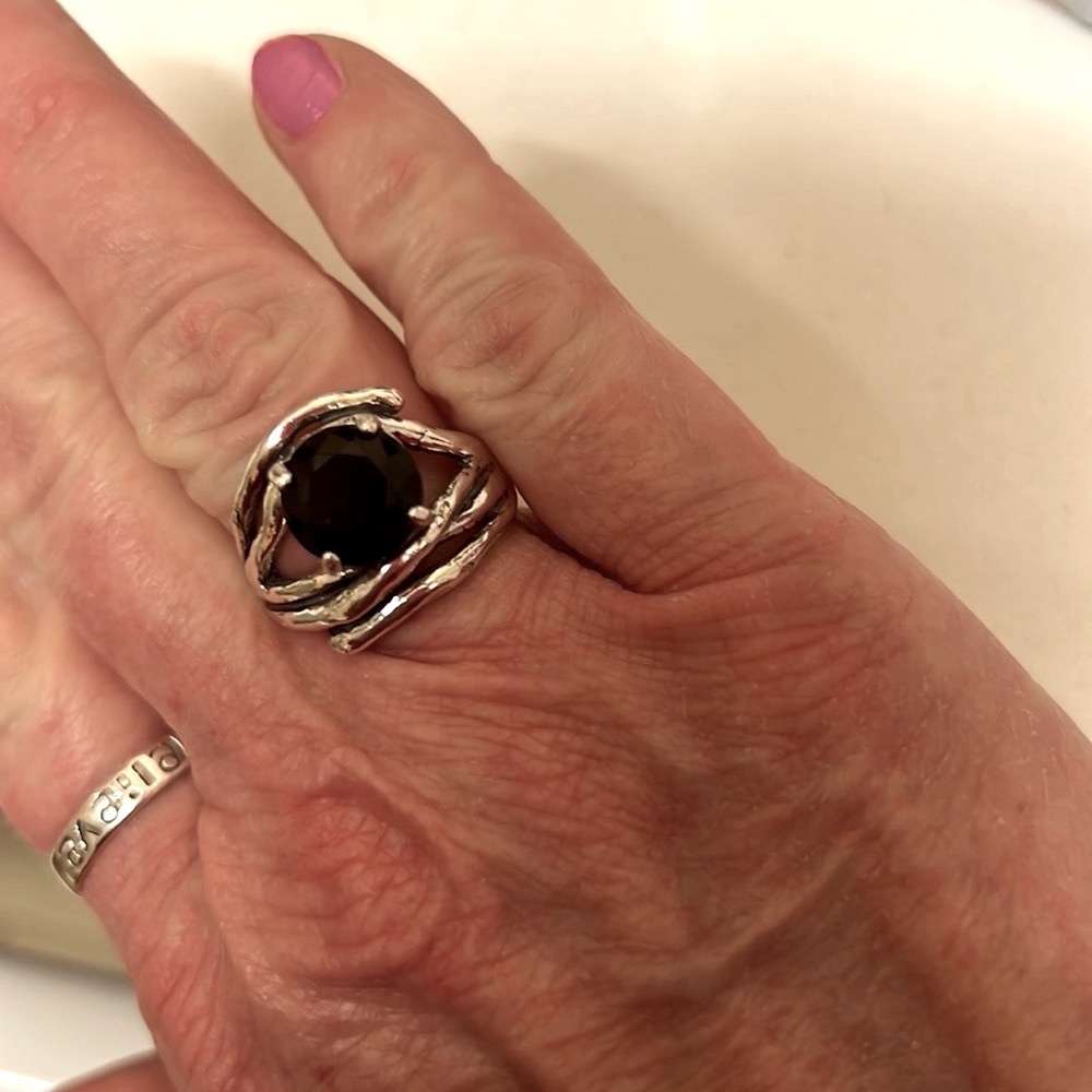 COPY - Vintage Estate Sterling Silver Black Onyx Ring
